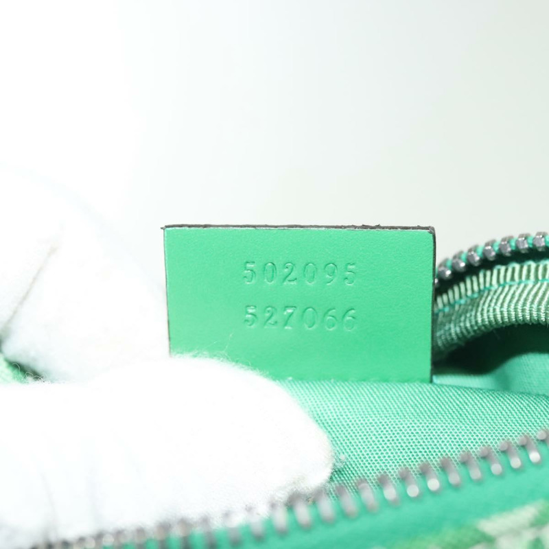 【日本直送】GUCCI 兒童雪莉包 帆布皮革 綠銀 502095 正品 138554-10