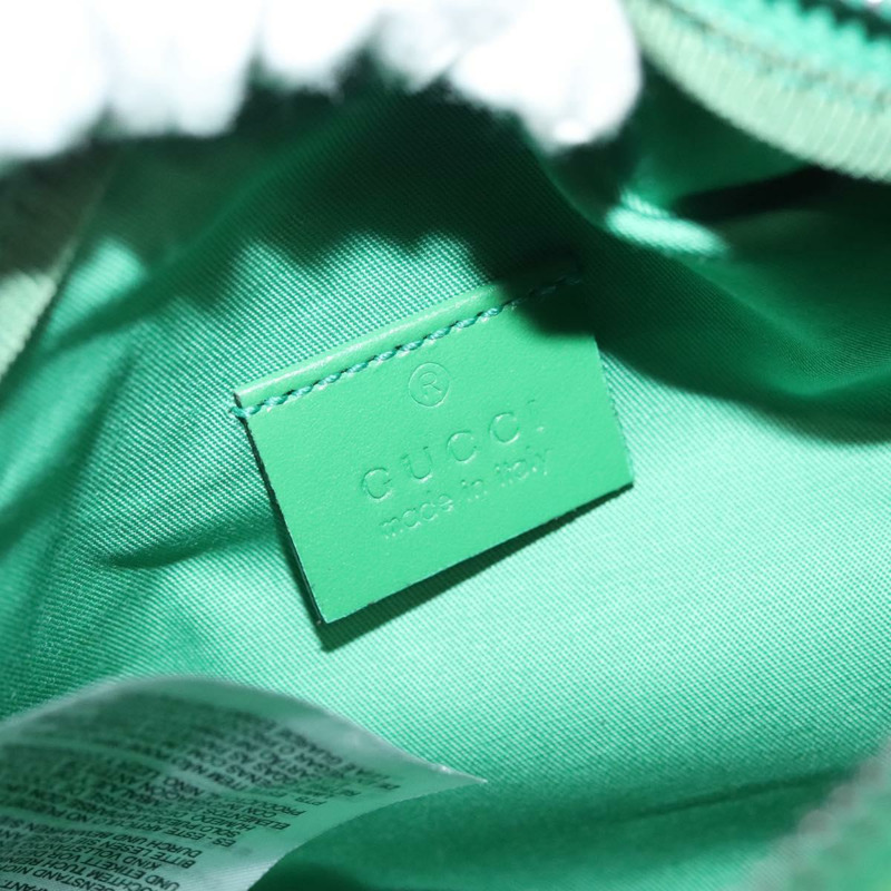 【日本直送】GUCCI 兒童雪莉包 帆布皮革 綠銀 502095 正品 138554-18