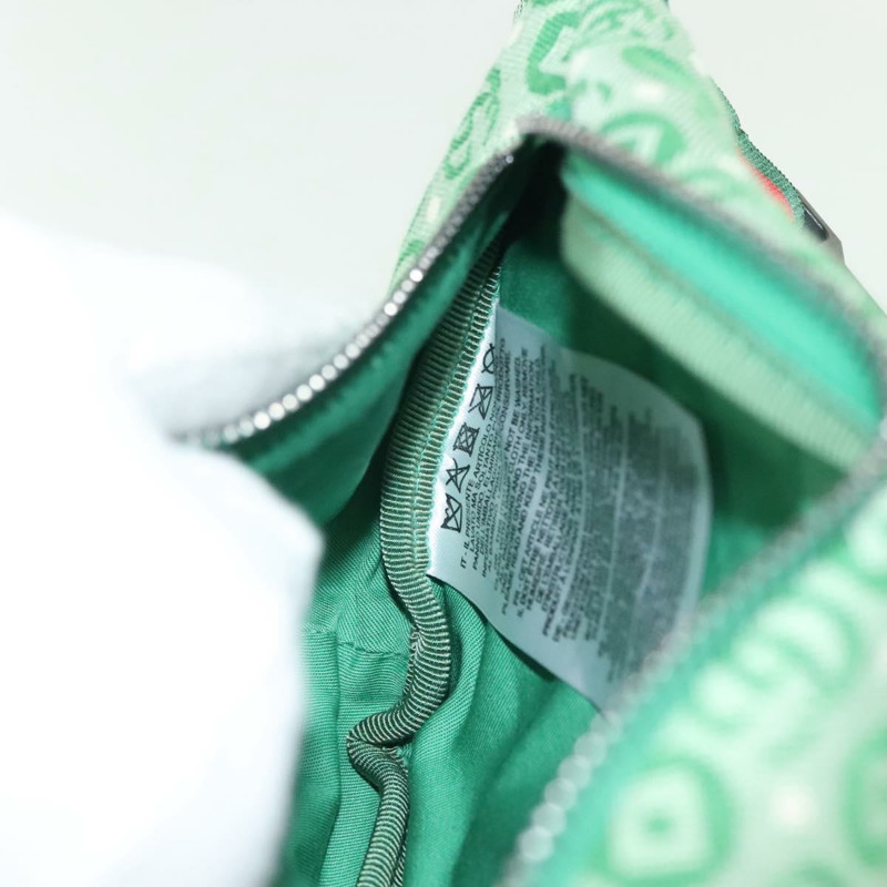 【日本直送】GUCCI 兒童雪莉包 帆布皮革 綠銀 502095 正品 138554-20