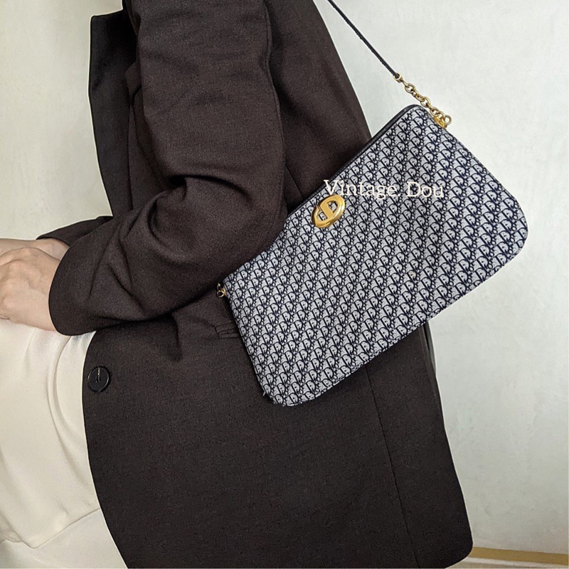 Dior vintage 老花手提肩背包-0