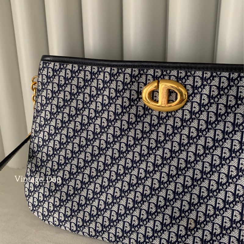 Dior vintage 老花手提肩背包-5