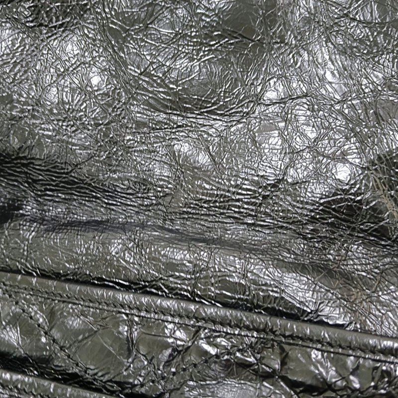 YSL NIKI中號 黑色牛皮V紋單肩包 釕色五金-11