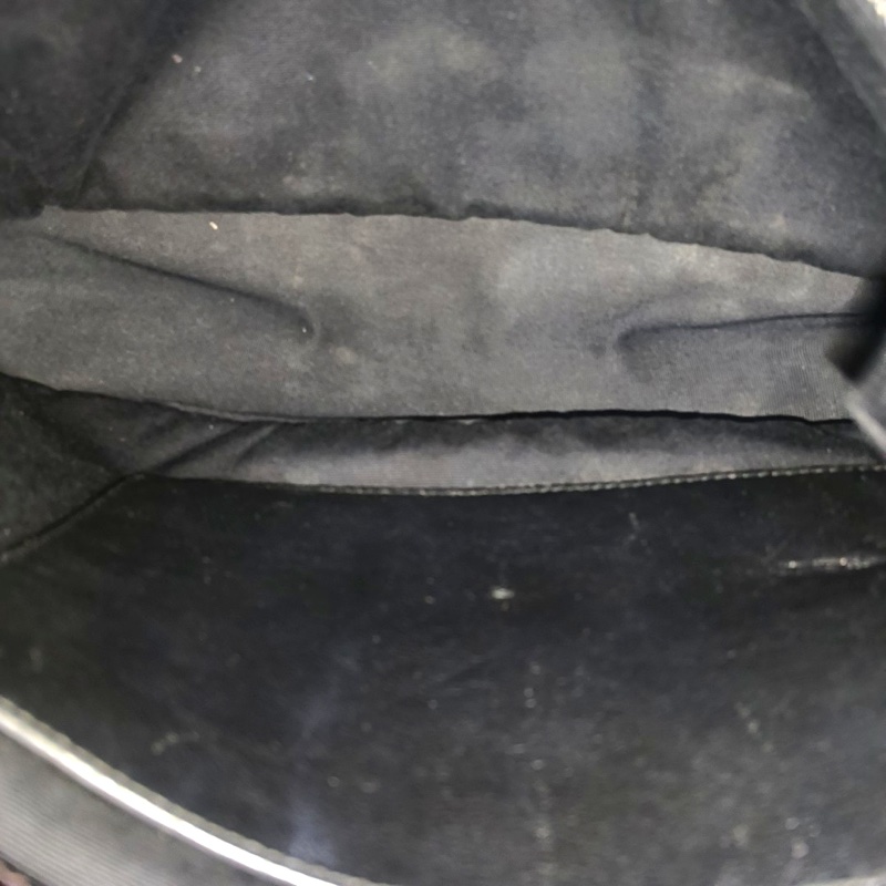 YSL NIKI中號 黑色牛皮V紋單肩包 釕色五金-10