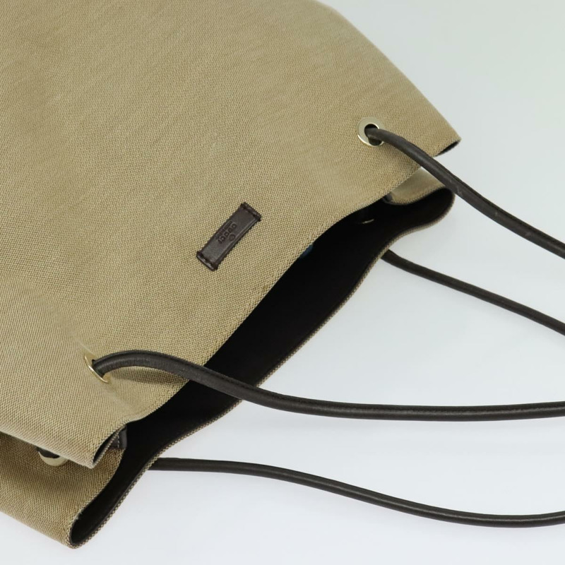 【日本直送】GUCCI 帆布皮革托特包 Outlet 米色金色 257271 正品 137667-5