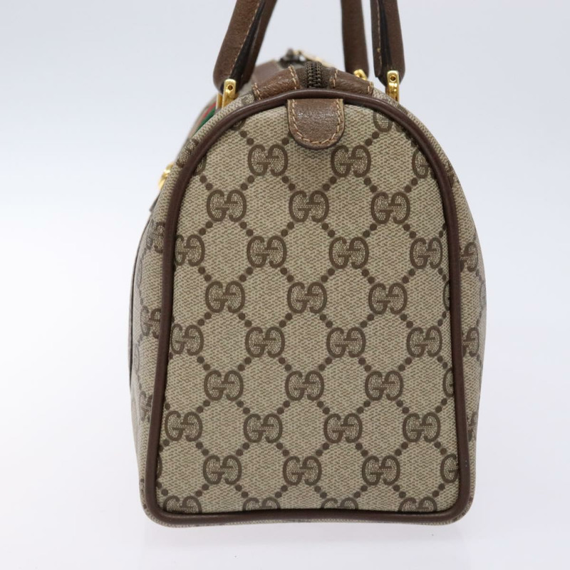 【日本直送】GUCCI GG Supreme Web Sherry Line 手提包 PVC 米金色 40 02 006 正品 139140-3