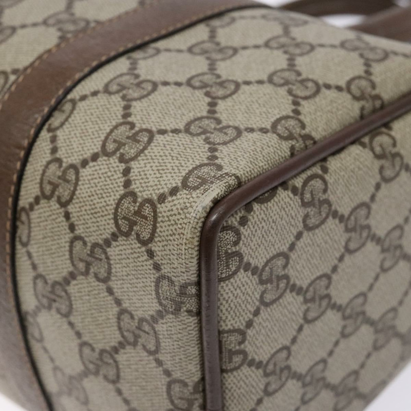 【日本直送】GUCCI GG Supreme Web Sherry Line 手提包 PVC 米金色 40 02 006 正品 139140-8