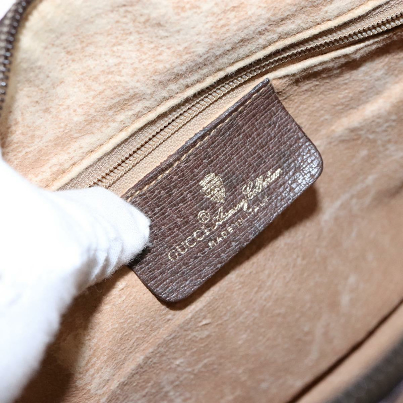 【日本直送】GUCCI GG Supreme Web Sherry Line 手提包 PVC 米金色 40 02 006 正品 139140-17