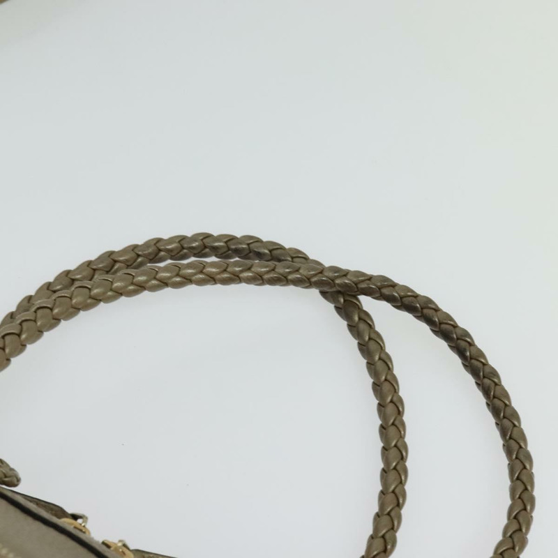 【日本直送】GUCCI 竹節手提包 皮革 2 向 金色 282300 正品 139306-7