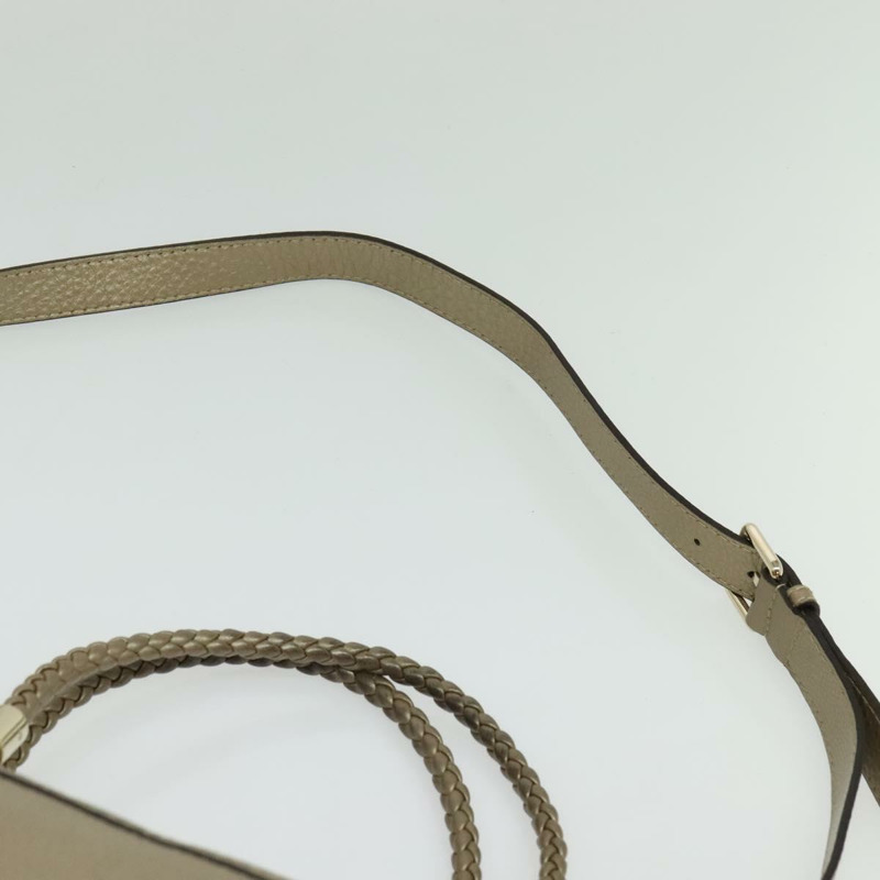 【日本直送】GUCCI 竹節手提包 皮革 2 向 金色 282300 正品 139306-13