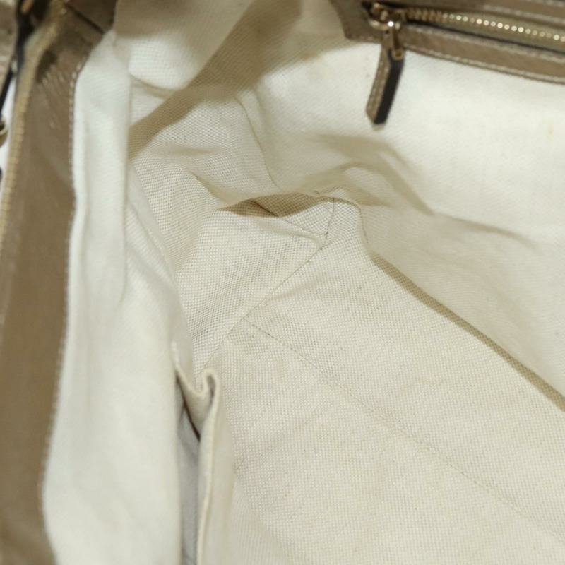 【日本直送】GUCCI 竹節手提包 皮革 2 向 金色 282300 正品 139306-21