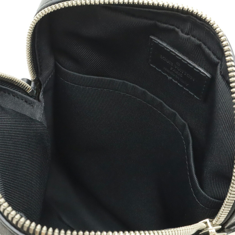 LOUIS VUITTON Epi Danube PM NM 單肩包 Pochette 皮革 Noir 黑色 M51694-8