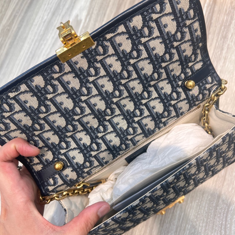 DIOR ADDICT FLAP 老花 翻蓋 兩用鍊條包*原價買10多萬 #割愛讓藏 買到賺到 9成新 尺寸 (公分) 24*16*8cm 🛫有保卡-3