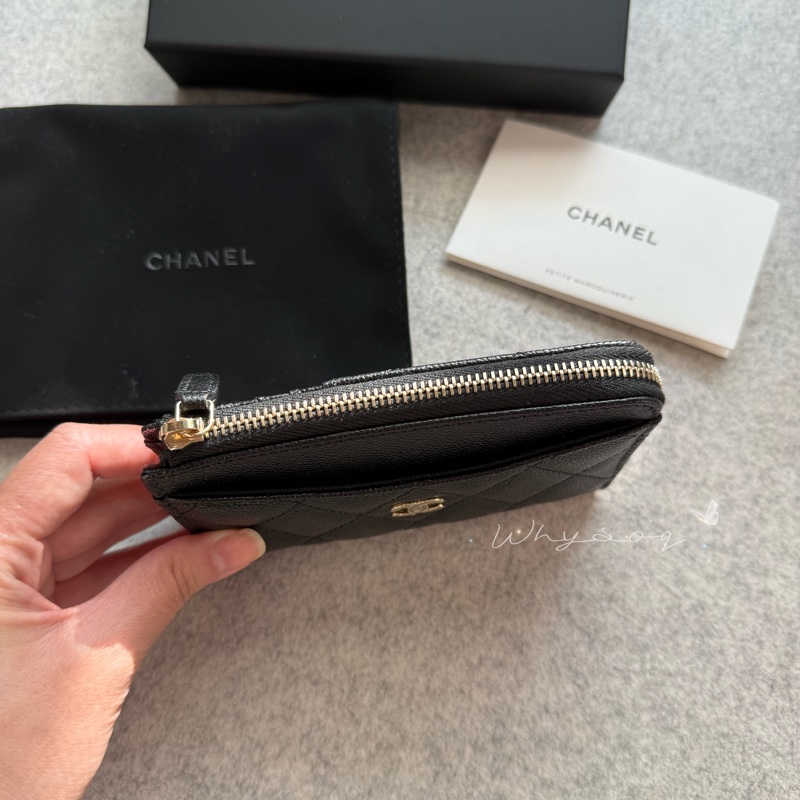 《Chanel》 經典L型票卡零錢包 全新-4