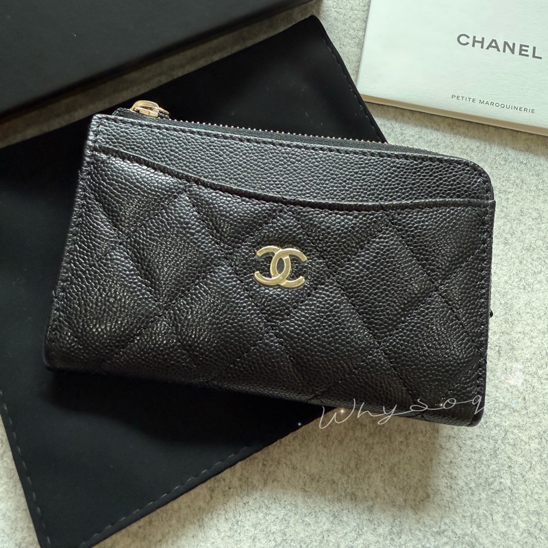 《Chanel》 經典L型票卡零錢包 全新-6