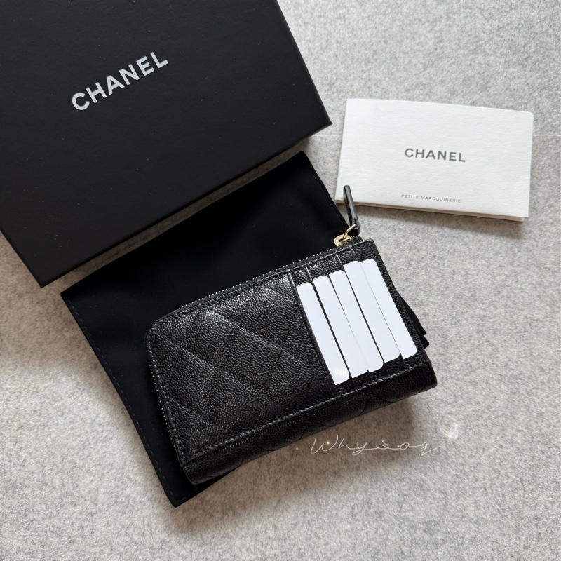《Chanel》 經典L型票卡零錢包 全新-7