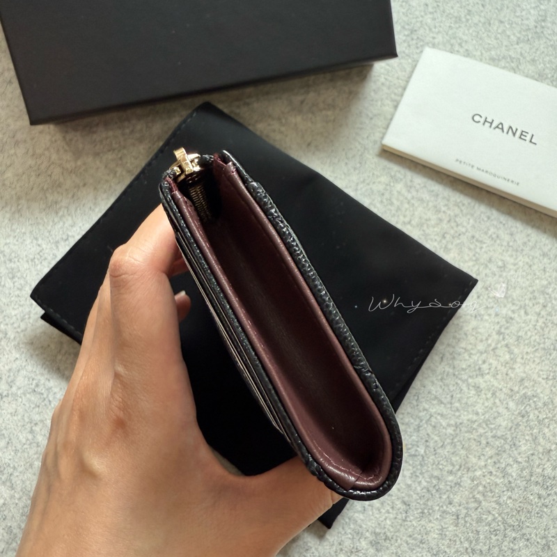 《Chanel》 經典L型票卡零錢包 全新-8