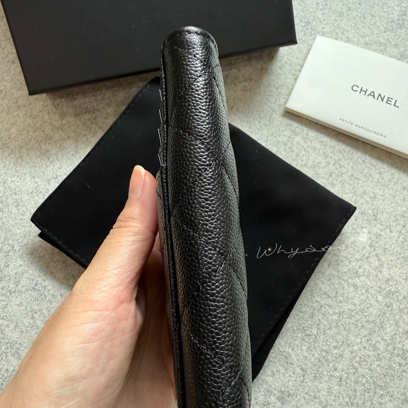 《Chanel》 經典L型票卡零錢包 全新-10