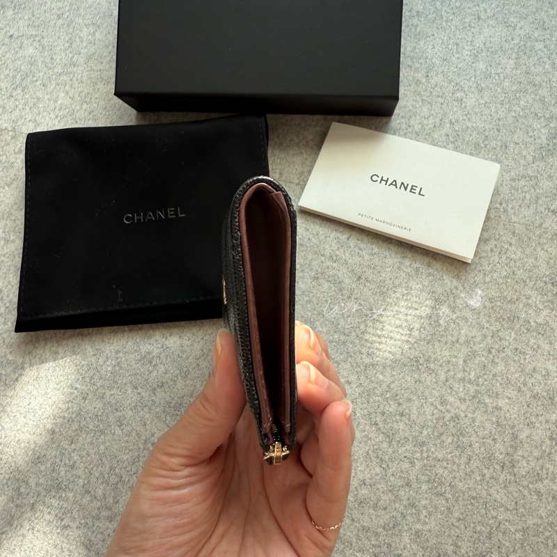 《Chanel》 經典L型票卡零錢包 全新-14