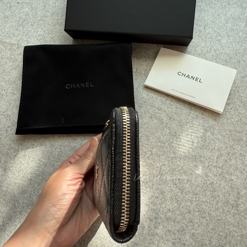 《Chanel》 經典L型票卡零錢包 全新-16