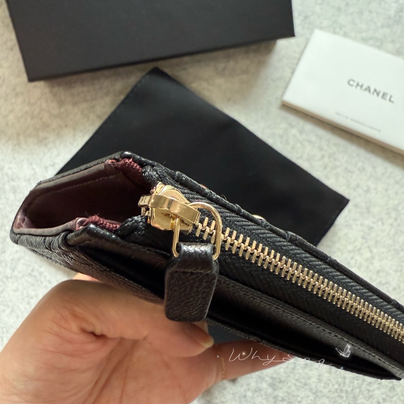 《Chanel》 經典L型票卡零錢包 全新-20