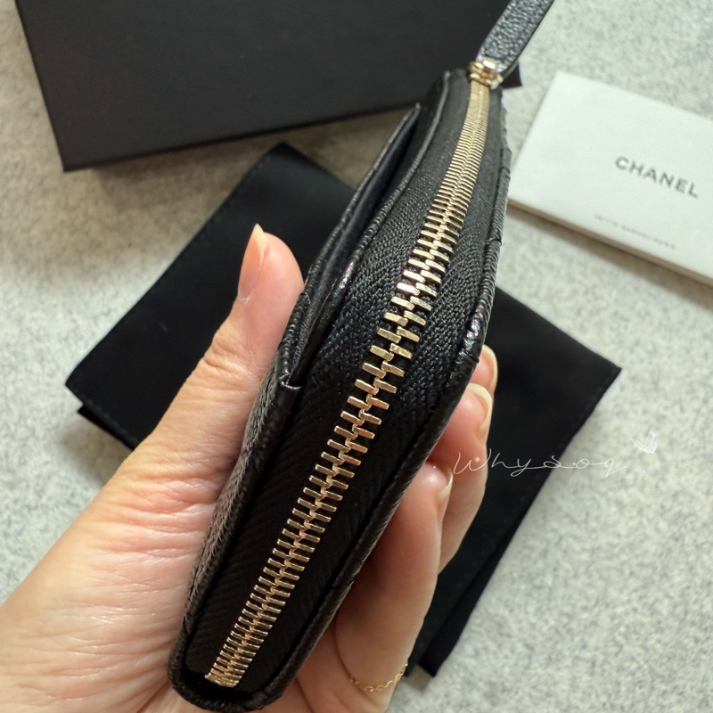 《Chanel》 經典L型票卡零錢包 全新-21