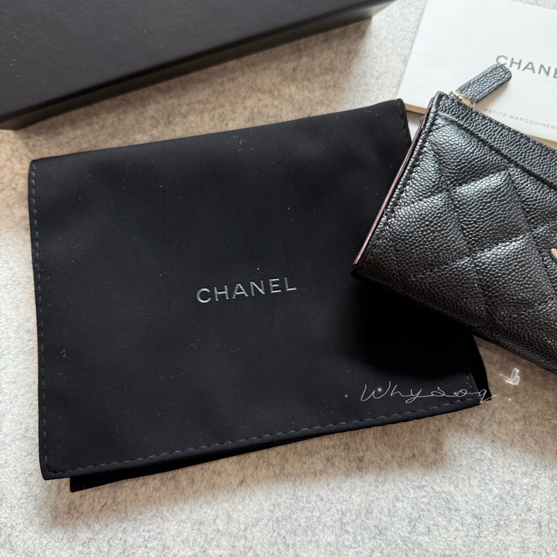 《Chanel》 經典L型票卡零錢包 全新-22