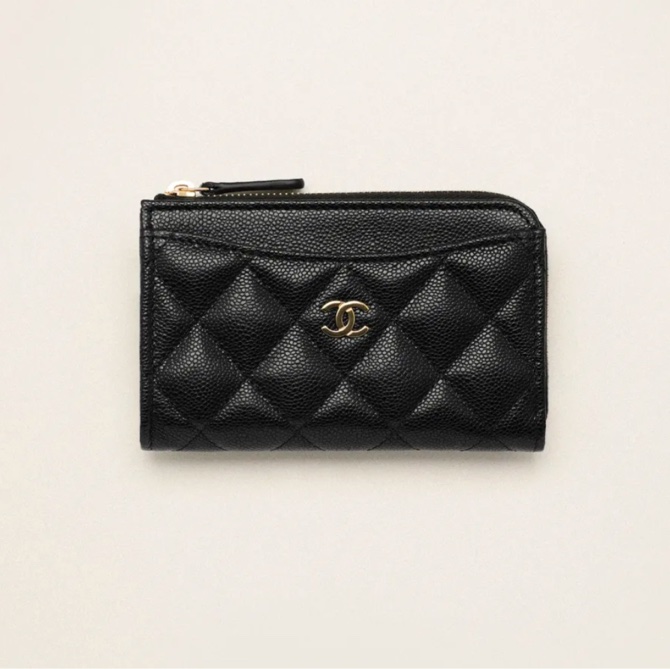 《Chanel》 經典L型票卡零錢包 全新-5