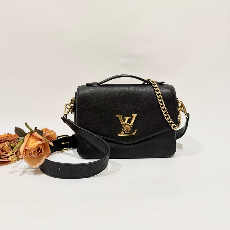 Louis Vuitton - Oxford 黑色牛皮手提斜背包-4