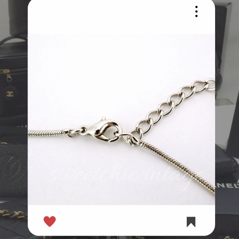 💖9月新品上架 🔥甜價 限時折扣 💖 ✨ChristianDior Logo necklace DIOR 銀色水鑽頸鏈 經典DIOR 頸項款-8