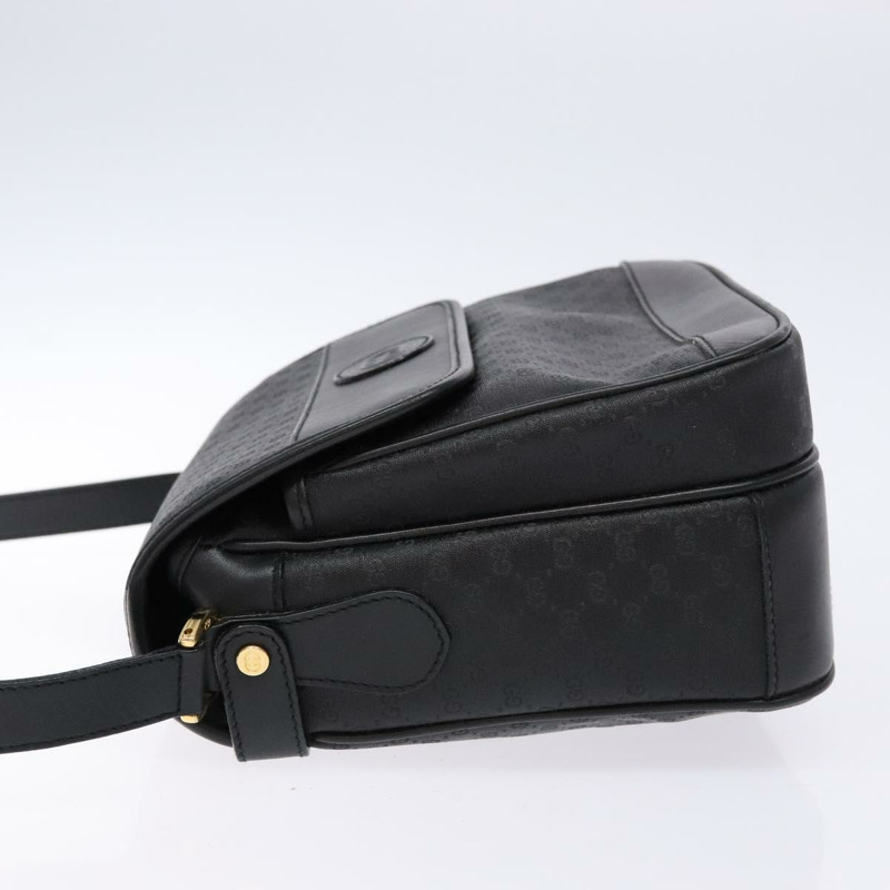 【日本直送】GUCCI 微型 GG Supreme 單肩包 PVC 黑金 001 14 0925 正品 137566-3
