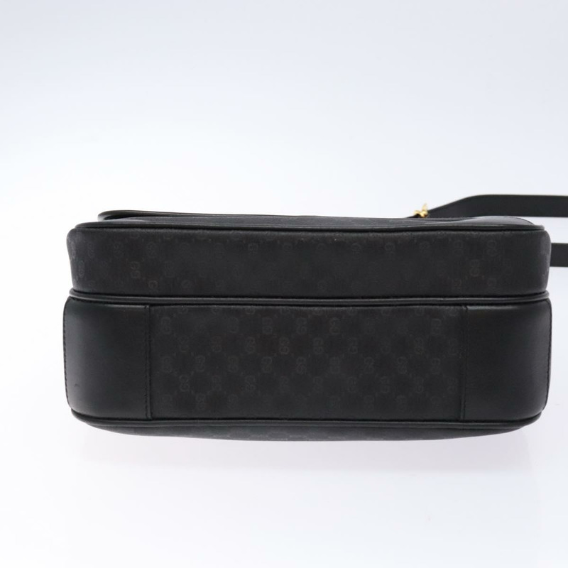 【日本直送】GUCCI 微型 GG Supreme 單肩包 PVC 黑金 001 14 0925 正品 137566-4
