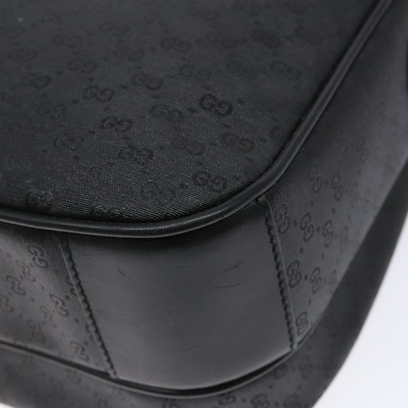 【日本直送】GUCCI 微型 GG Supreme 單肩包 PVC 黑金 001 14 0925 正品 137566-14