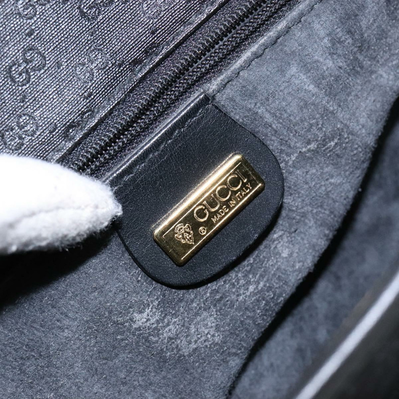 【日本直送】GUCCI 微型 GG Supreme 單肩包 PVC 黑金 001 14 0925 正品 137566-18