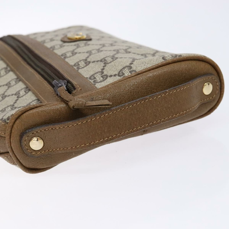 【日本直送】GUCCI GG Plus Supreme 手拿包 PVC 米色 金色 正品 bs28629-6