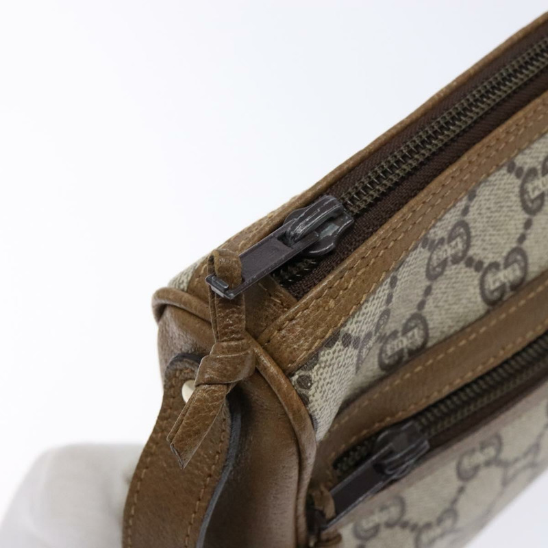 【日本直送】GUCCI GG Plus Supreme 手拿包 PVC 米色 金色 正品 bs28629-8