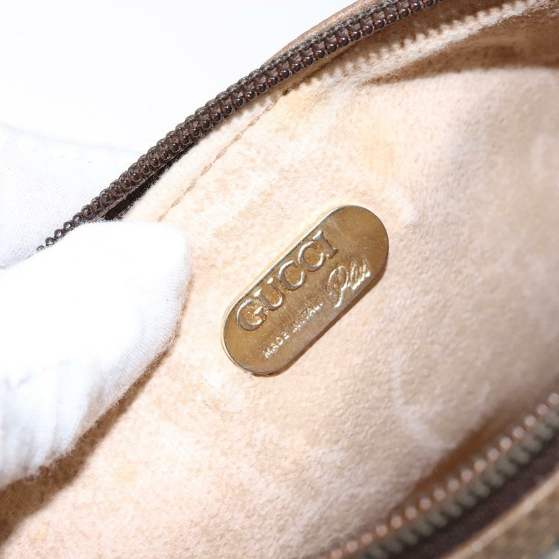 【日本直送】GUCCI GG Plus Supreme 手拿包 PVC 米色 金色 正品 bs28629-9