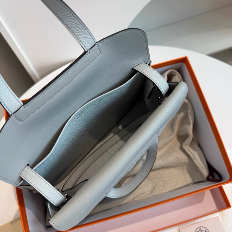 大全套Hermes愛馬仕 Halzan31 聖杯藍 銀扣 哈喇子 w刻 絕美高級感-4