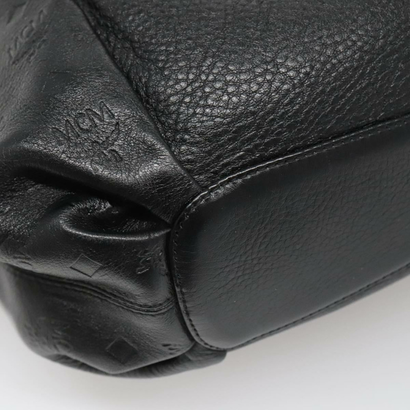 【日本直送】MCM Vicetos 標誌單肩包 皮革 2 向 黑色 正品 133981-15