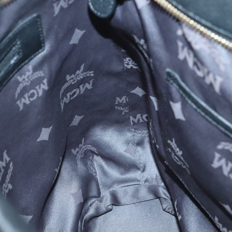 【日本直送】MCM Vicetos 標誌單肩包 皮革 2 向 黑色 正品 133981-18