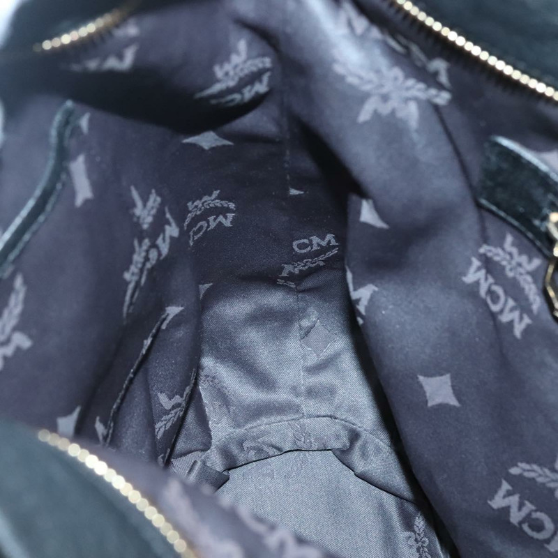 【日本直送】MCM Vicetos 標誌單肩包 皮革 2 向 黑色 正品 133981-19