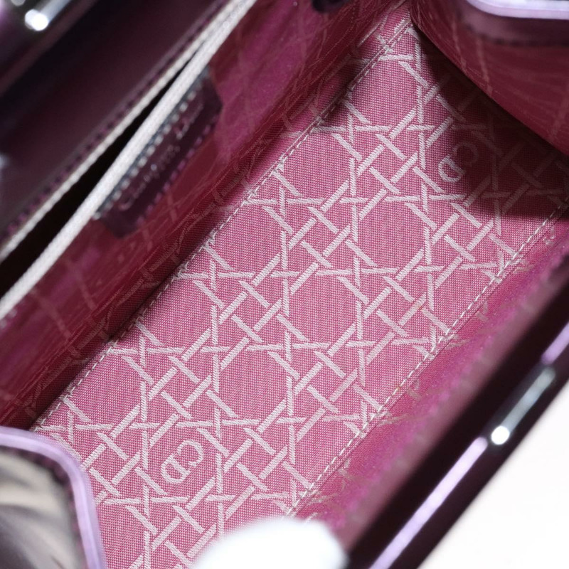 【日本直送】Christian Dior 手提包 漆皮 紫色 正品 138811-10