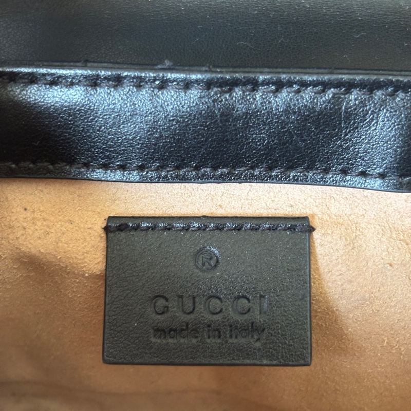 Gucci marmont supermini黑銀-4
