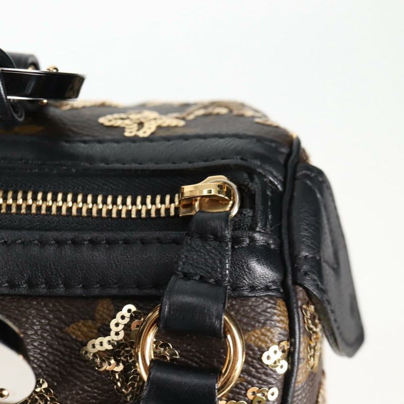 【日本直送】路易威登 Monogram Eclipse 亮片 Speedy 30 包 金色 M40244 正品 yk18412M-16