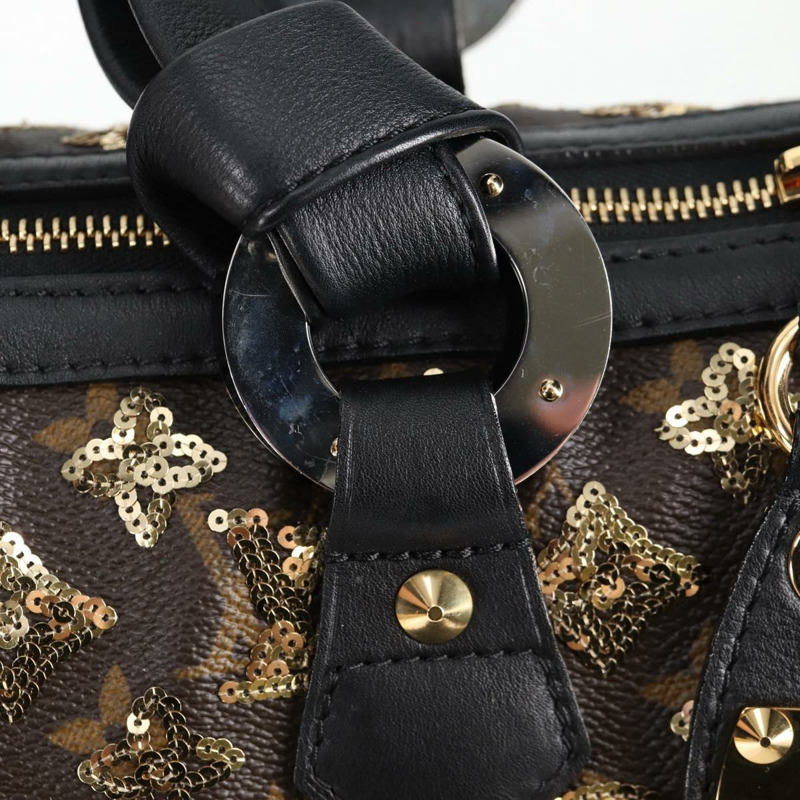 【日本直送】路易威登 Monogram Eclipse 亮片 Speedy 30 包 金色 M40244 正品 yk18412M-17