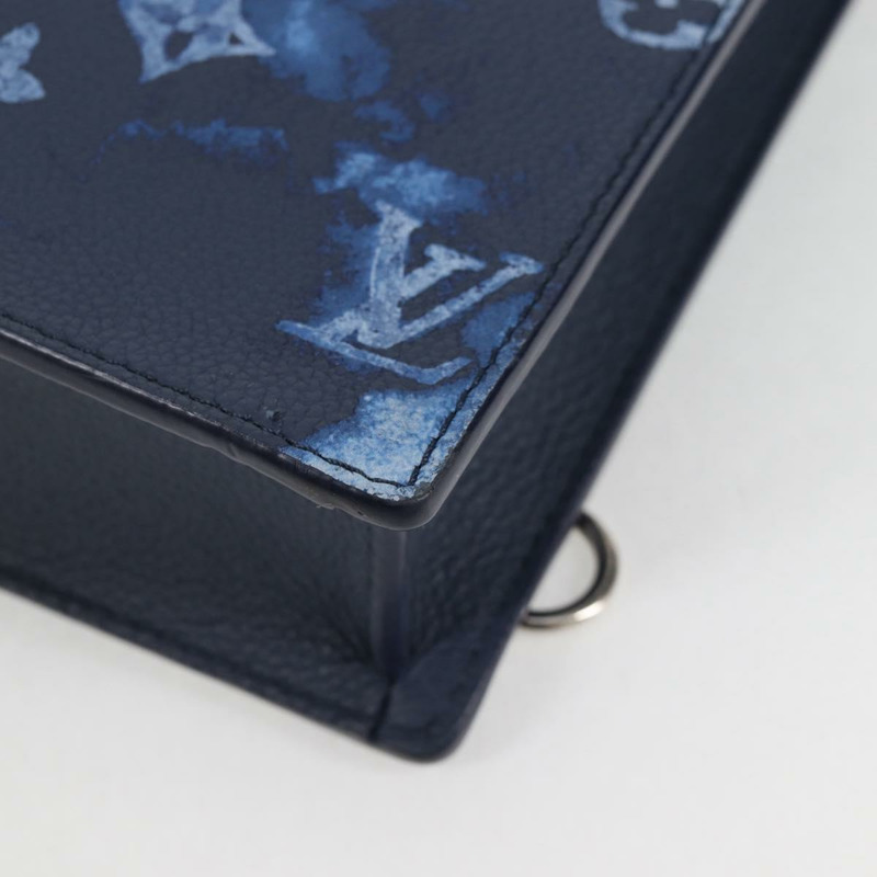 【日本直送】路易威登水彩 Sac Plat 郵差包 藍色 M57843 LV 正品 bs26245A-15