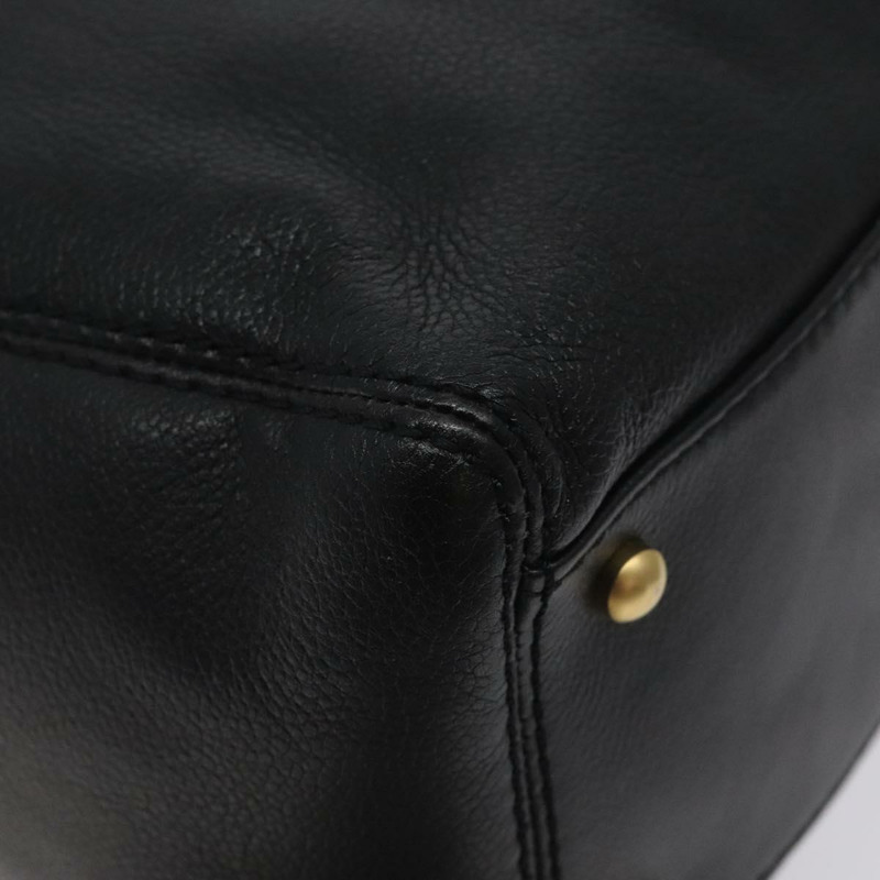 【日本直送】香奈兒 COCO 標誌鏈單肩包皮革黑金 CC 正品 am8635V-13