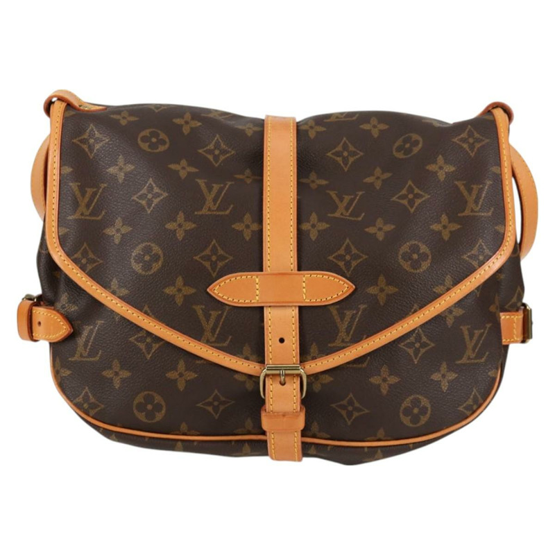 【日本直送】LOUIS VUITTON Monogram Saumur 30 肩背包 M42256 LV 正品 am8738V-12