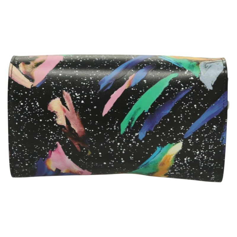 【日本直送】LOUIS VUITTON 潑墨印花 Portefeuille 鏈條皮夾 黑色 M67695 正品 bs27258M-1