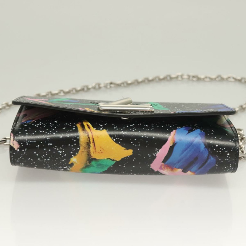 【日本直送】LOUIS VUITTON 潑墨印花 Portefeuille 鏈條皮夾 黑色 M67695 正品 bs27258M-4