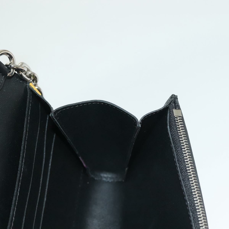 【日本直送】LOUIS VUITTON 潑墨印花 Portefeuille 鏈條皮夾 黑色 M67695 正品 bs27258M-19